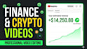 create faceless youtube finance videos, crypto and forex trading videos