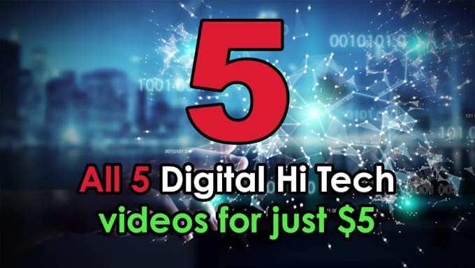 make all 5 hi tech digital logo intro animations