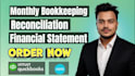 do monthly bookkeeping and financial statements