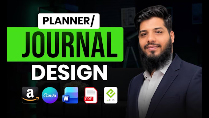 do workbook design, journal planner design in canva for print and digital use