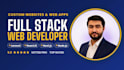 build custom website development as full stack developer in laravel and react