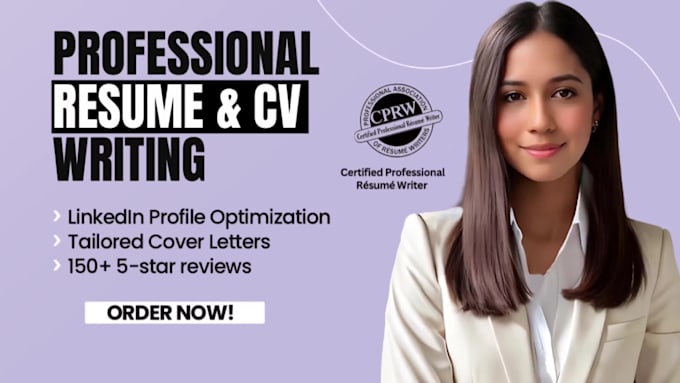 write your professional resume, cv, cover letter, linkedin