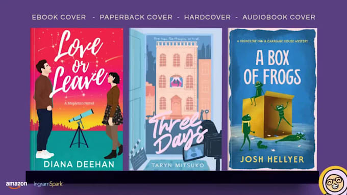 design illustrated professional book cover, paperback or ebook cover