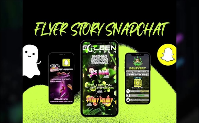 design flyer story snapchat business