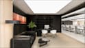 design modern office interior and commercial workplace spaces