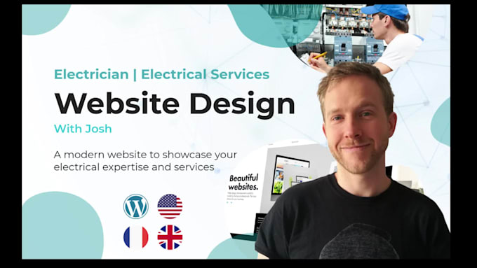 create  an electrician website that gets jobs