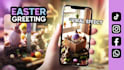 make a video with easter bunnies, your message and logo