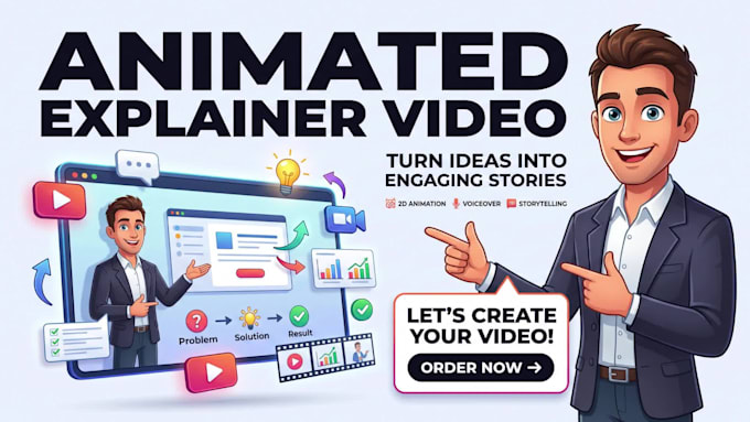 create a 2d animation saas explainer video, software explainer
