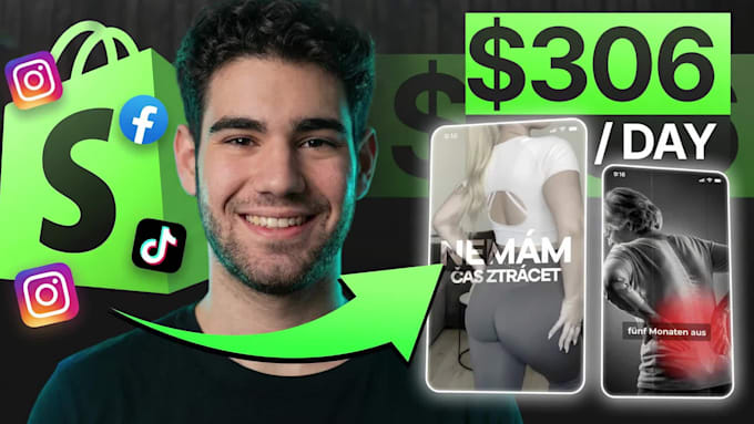 create shopify product video ads for meta tiktok