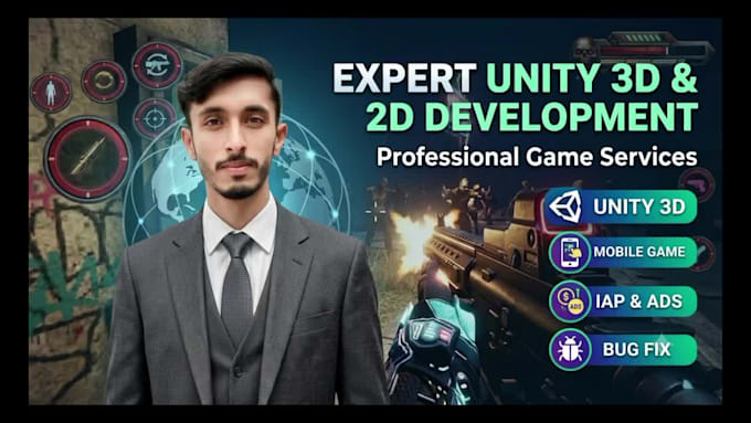 be your expert unity game developer for mobile and PC