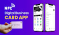 make digital business card or nfc reader app with analytics