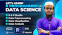 teach you r programming, data analysis and visualisation