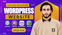 build wordpress website, wordpress, website design or blog