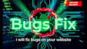 fix website bugs, errors, and API issues fast