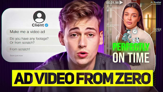 create video ad creative from zero for facebook and google