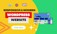 design a modern and responsive wordpress website design