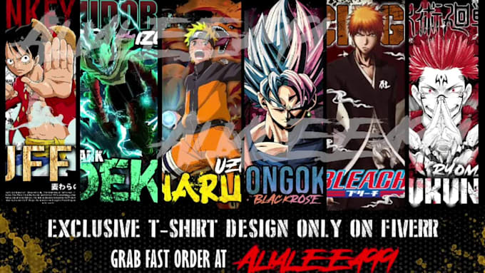 do t shirt anime design in my style