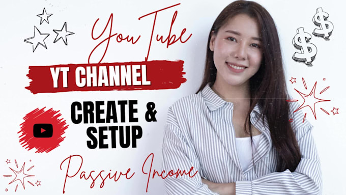 create and set up youtube channel with logo, banner, intro, outro