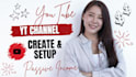 create and set up youtube channel with logo, banner, intro, outro