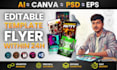 design or edit any template using canva within 24 hours canva design