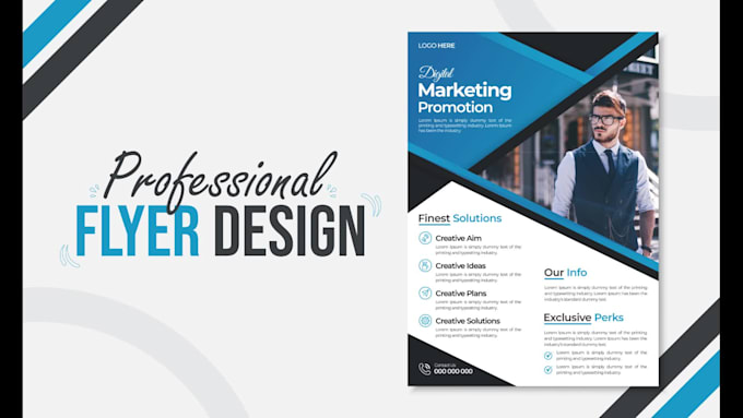do professional flyer, banner, poster design for your business