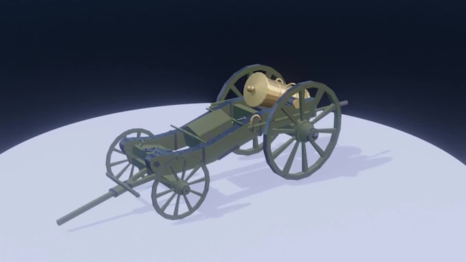 create low poly 3d game models