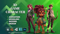 do 3d game character animation, 3d rigging character model, unreal engine, unity