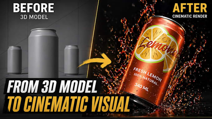 create 3d product animation and advertisement video
