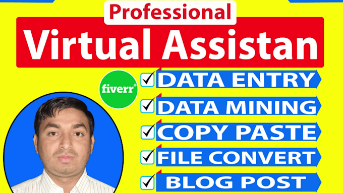 do data entry, copy paste, web research, typing work and excel data entry