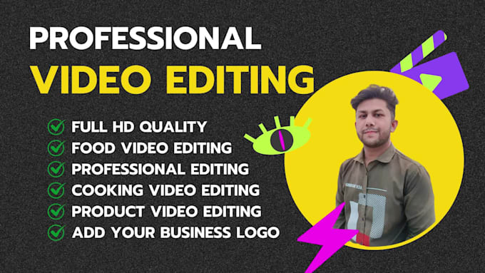 do cooking and product video editing services