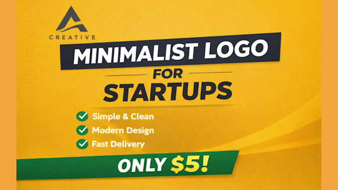 design a minimalist logo for startups