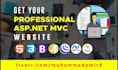 create asp net mvc or asp net core mvc web application