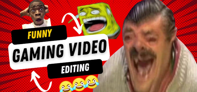 do twitch, youtube and tiktok funny gaming video editing