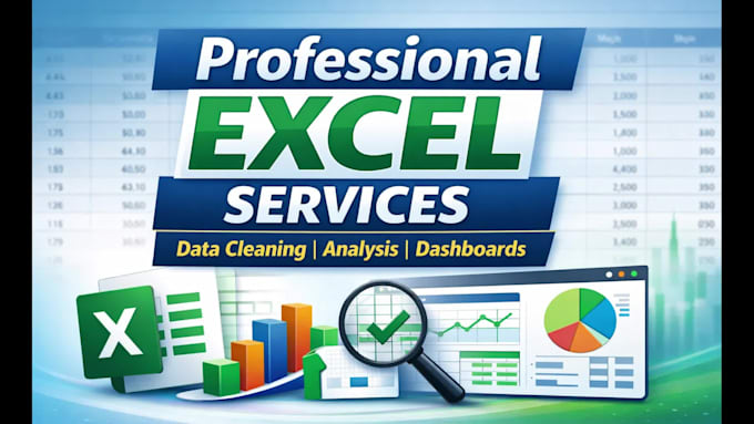 clean, organize, format, and analyze your excel data professionally