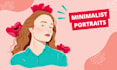draw a minimalist portrait based on your photo