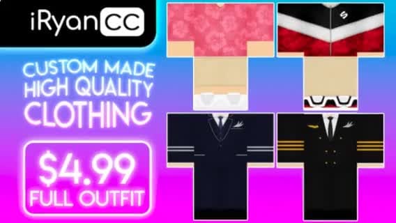 Create A Full Roblox Outfit Or Clothing By Iryancc - making my own clothing line in roblox how to make your own shirt in roblox