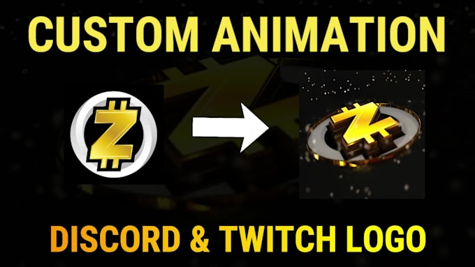 design custom animation discord logo and youtube intro