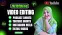 edit your podcast into viral clips for youtube shorts, tiktok, instagram reel