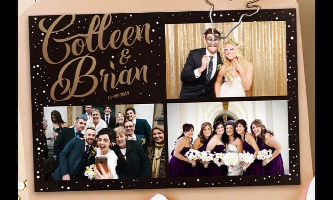 Premium Gold Photo Booth frame - Photo Booth Frames