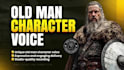 record an old man character voice