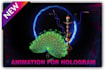 create animation for hologram fan