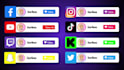 do twitch kick tiktok youtube facebook threads x follow button popup animation