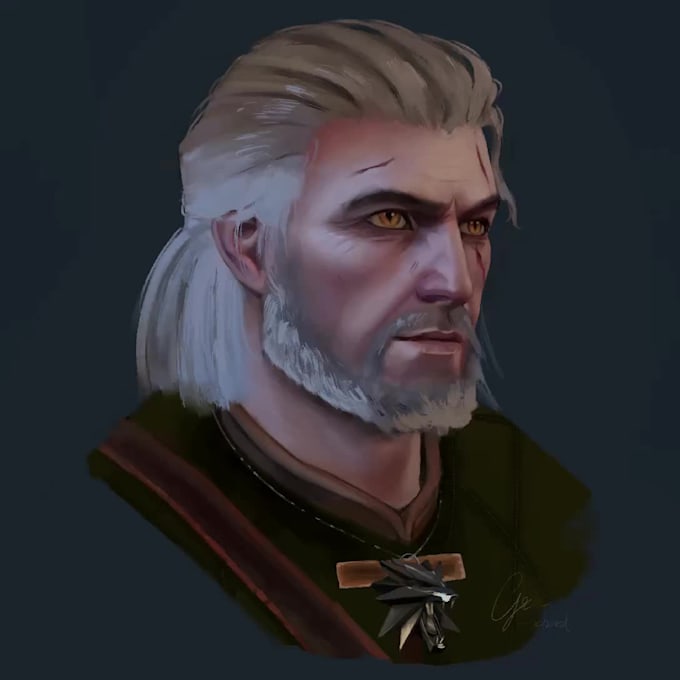 make you a cool semirealistic or anime portrait