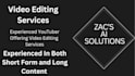 do professional video editing for you