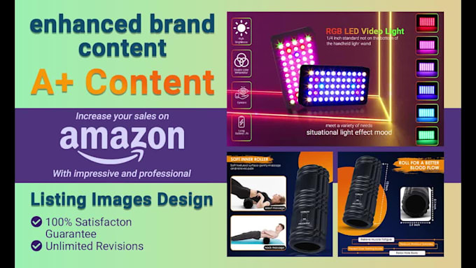 do amazon ebc a plus enganced brand content and listing images design