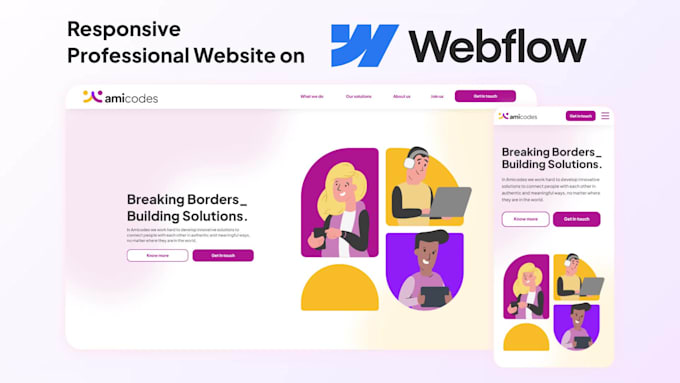 create your professional webflow website