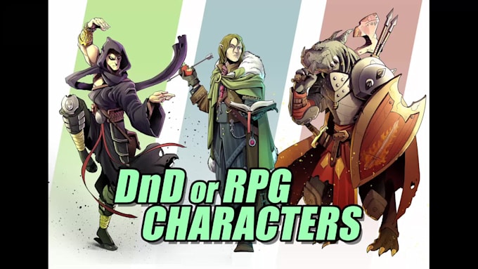 draw your dnd character or party art