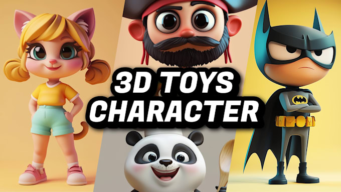 design 3d cute cartoon character modeling for mascot, printing, animation, game