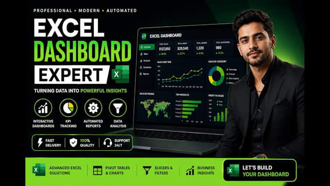 create excel dashboards, vba macros and automated reports
