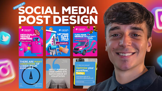 Design branded and creative posts for your social media by ...